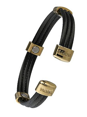 364 Trio Cable Black gold