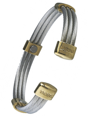 363 Trio Cable stainless steel gold